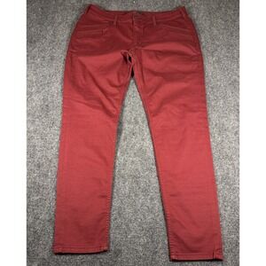 5.11 Tactical Jeans Skinny Ankle Low Rise Womens Size 16 Red Stretch Denim